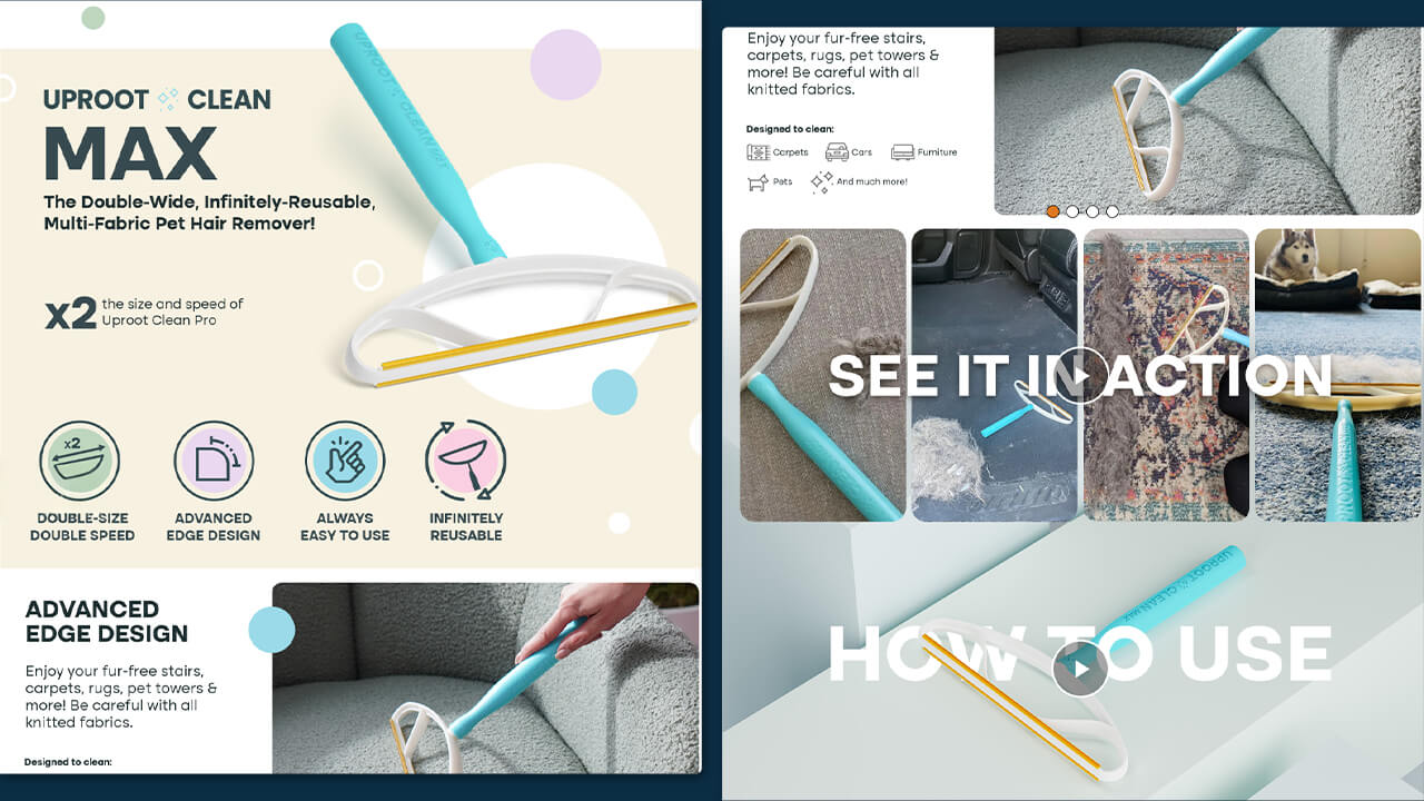 After image: Uproot Clean Pet Tool: Enhanced product listing with a structured layout for improved engagement and customer reach.
